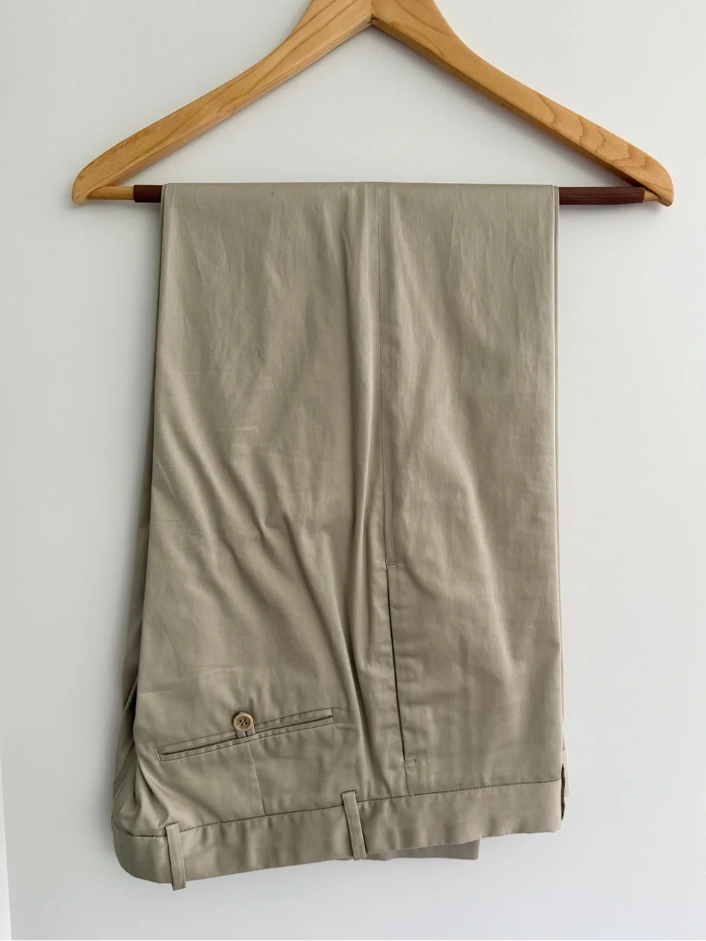 Theory Men's Tailored Khaki Suit - Classic Notch Lapel, Size 42